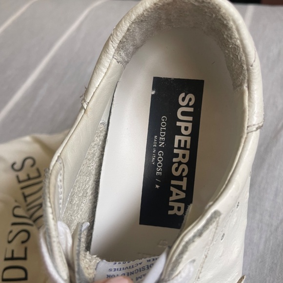 Golden Goose Superstar Ostrich-Stamped Court Sneakers - Picture 12 of 16